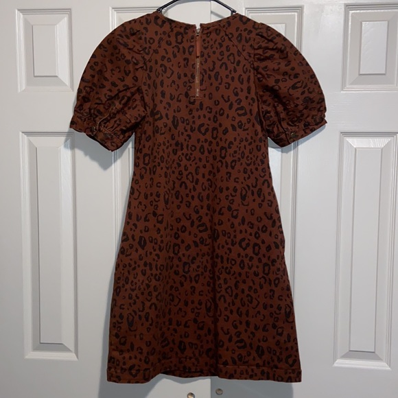 Universal Thread Leopard Print Denim Dress - Picture 4 of 7